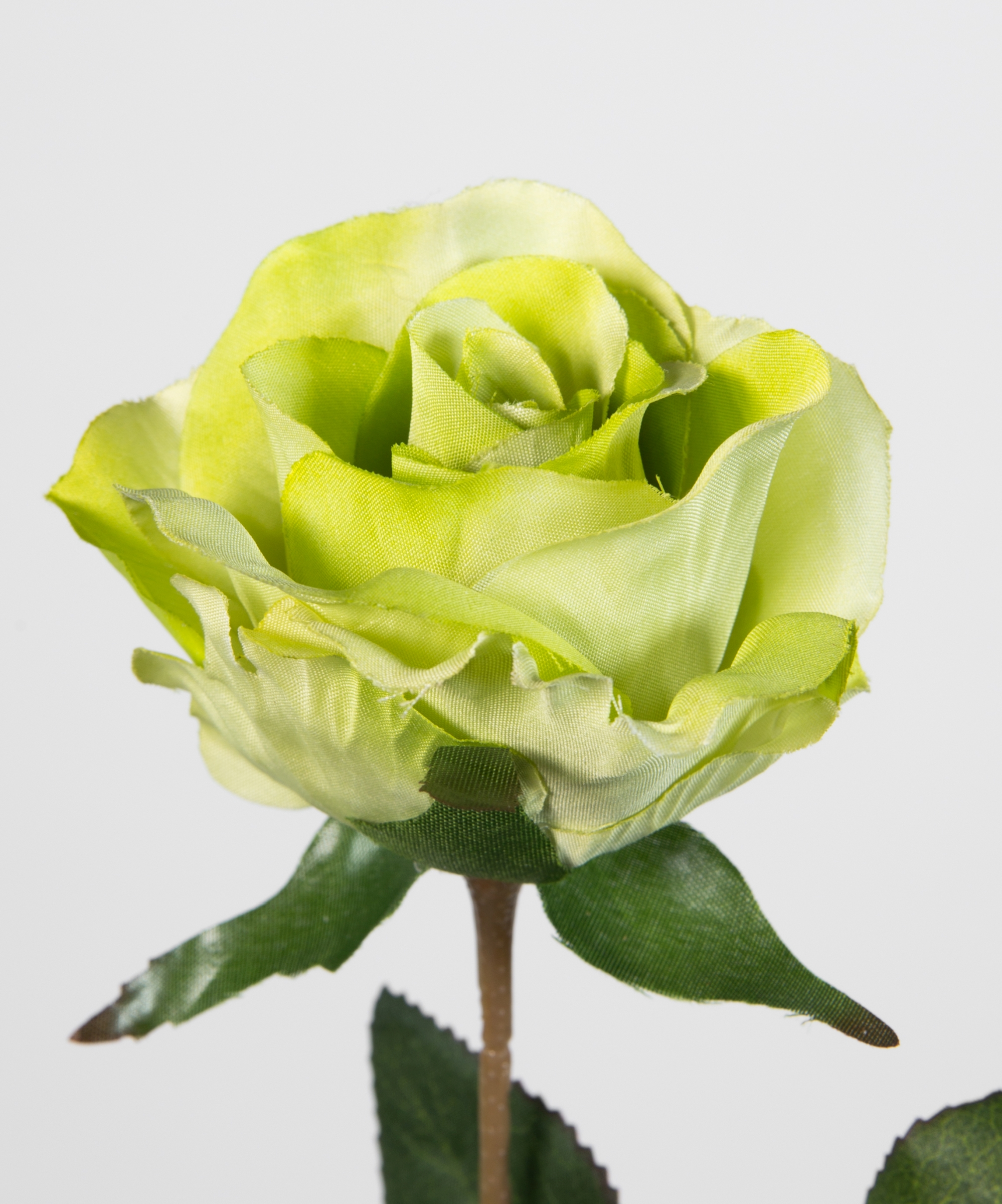 45cm Blumen Rose Rosen künstliche Rose Seidenblumen Kunstblumen LM grün