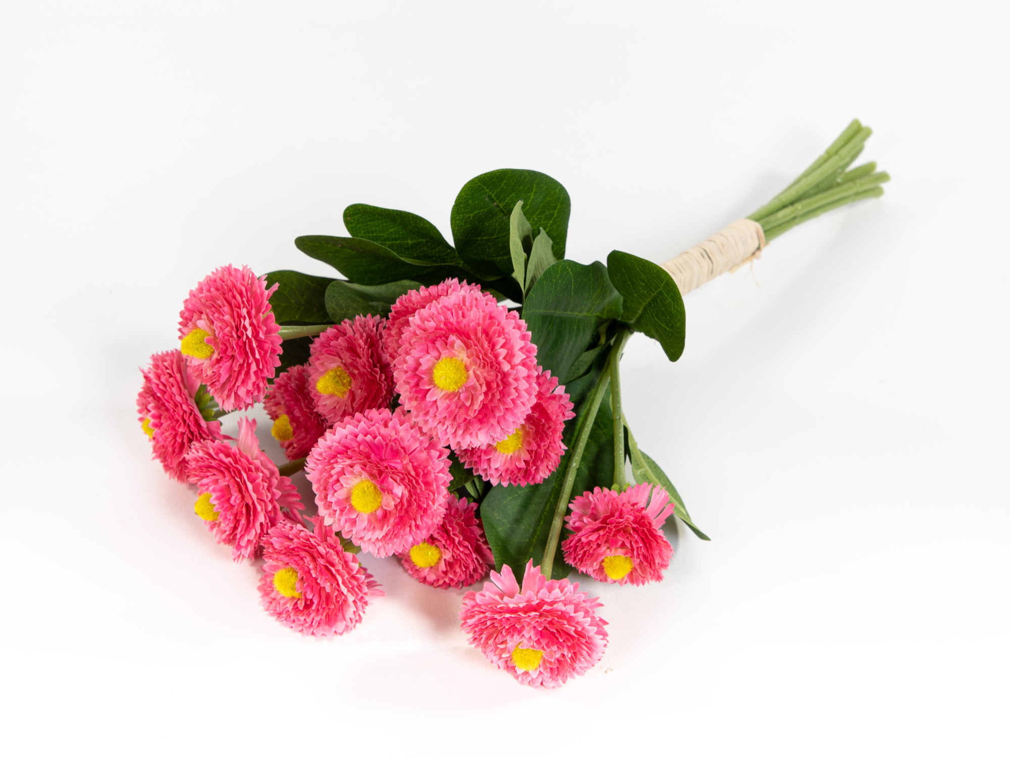Bellisbund mit 14 Blüten 30cm rosa-pink FT Kunstblumen künstliche Bellis Blumen Gänseblümchen