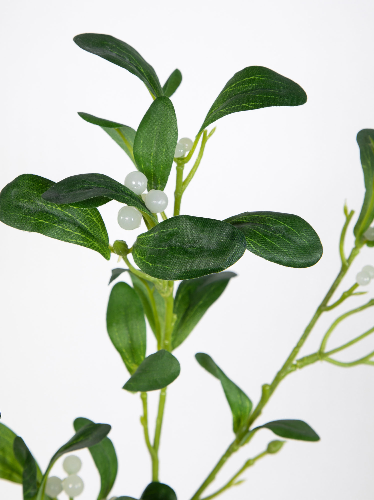 Mistelzweig 38cm PM Kunstpflanzen Zweig künstlicher Mistel Kunstblumen