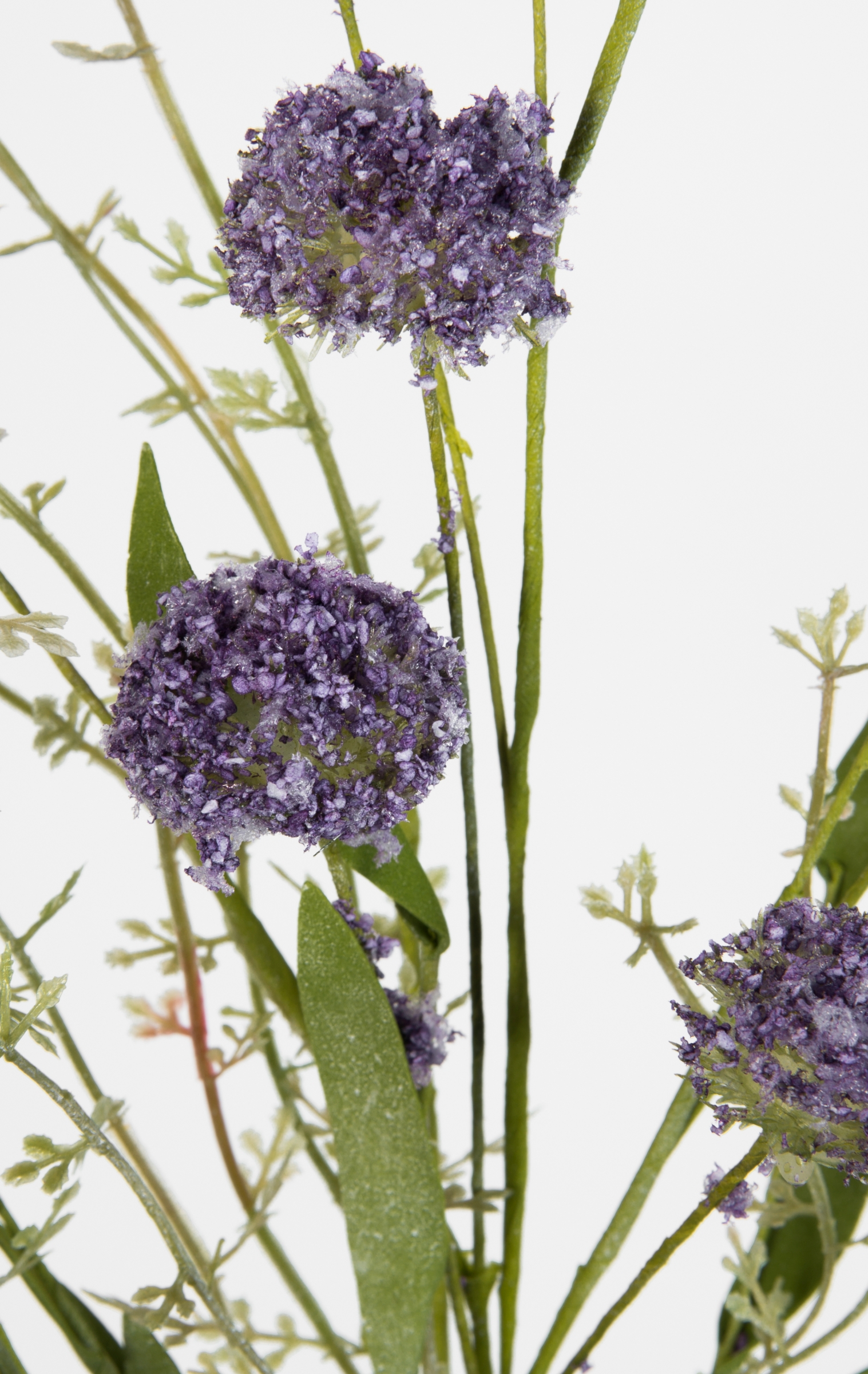 lila künstliche Wiesenblumen 62cm FT Kunstgras Kunstpflanzen Pflanzen Wiesenblumengrasbusch