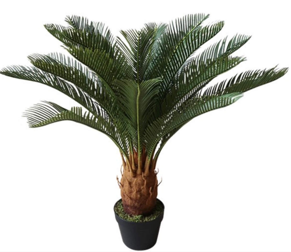 Cycaspalme Deluxe 65cm/80cm mit 23 Wedeln BE Kunstpalmen Kunstpflanzen künstliche Palmen Cycas