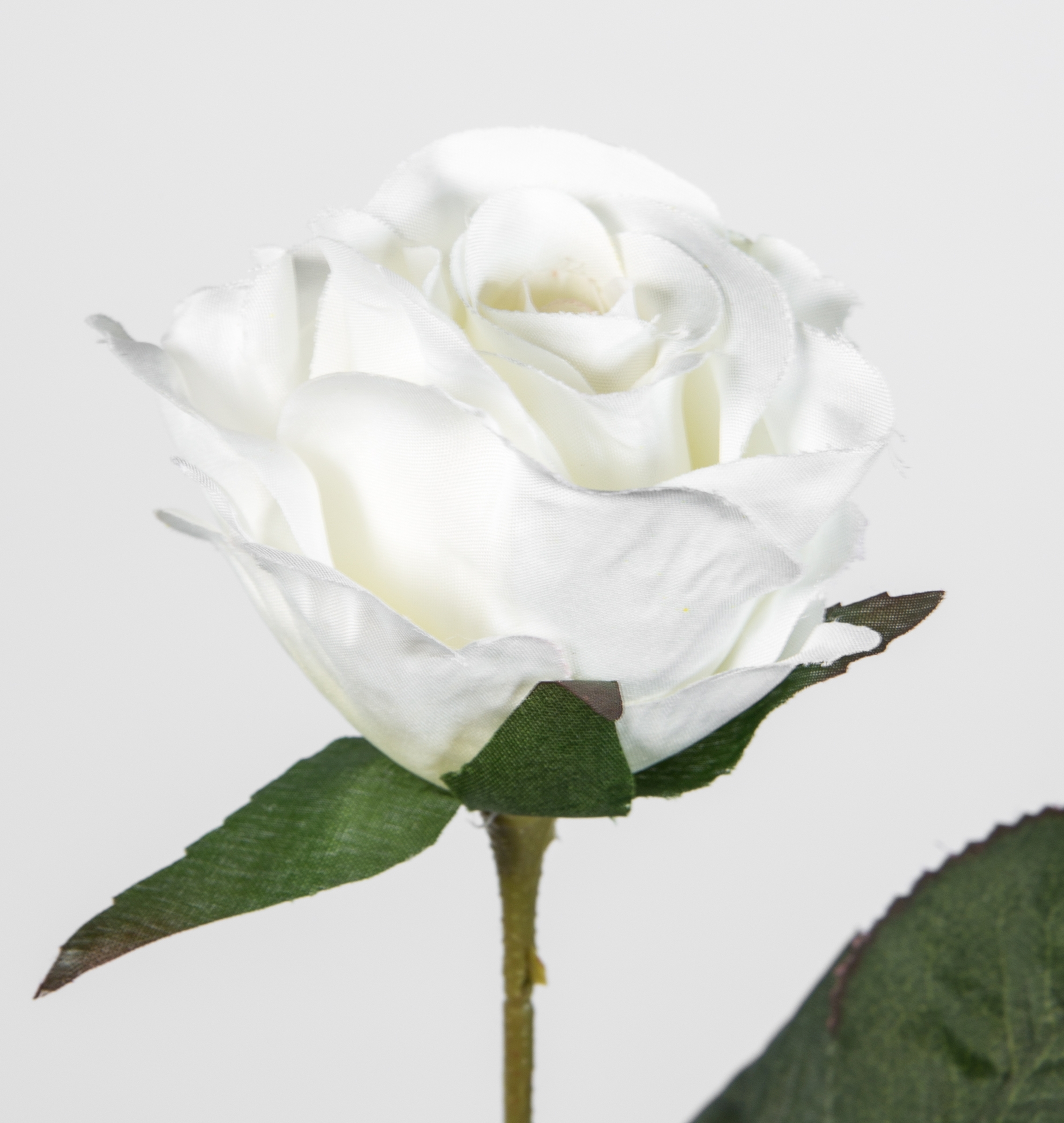 künstliche Seidenblumen LM Blumen 45cm Kunstblumen Rosen Rose weiß Rose
