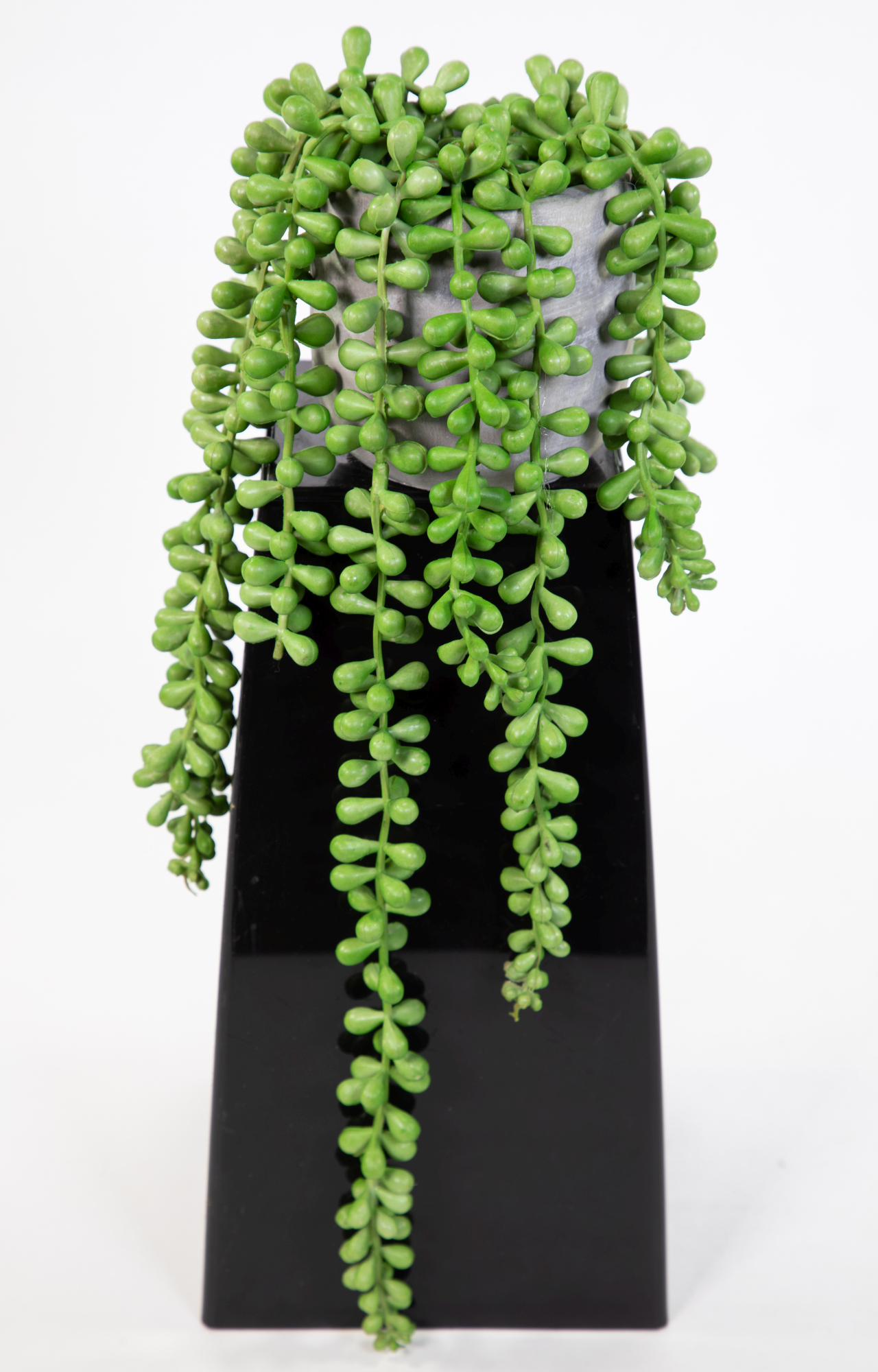 Sedumhänger 12x15x40cm im grauen Zemettopf GA künstliche Pflanzen Kunstpflanzen Dekopflanzen