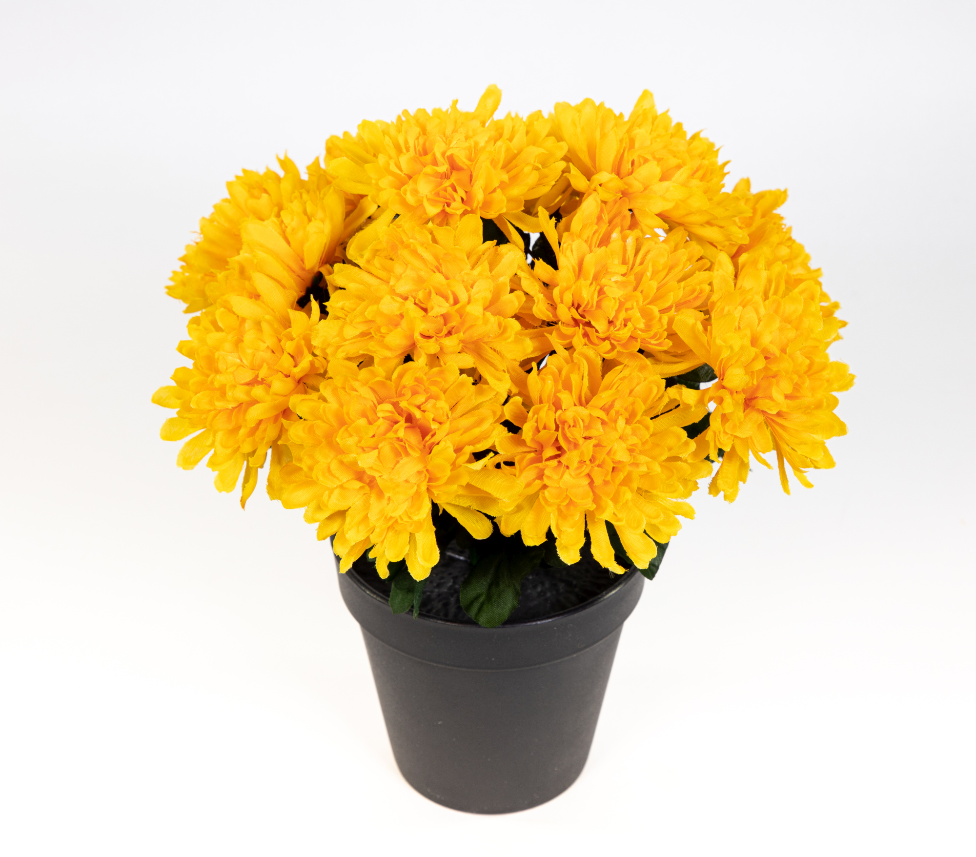 Chrysantheme 26cm gelb im Topf DP Kunstpflanzen künstliche Pflanzen Blumen Kunstblumen