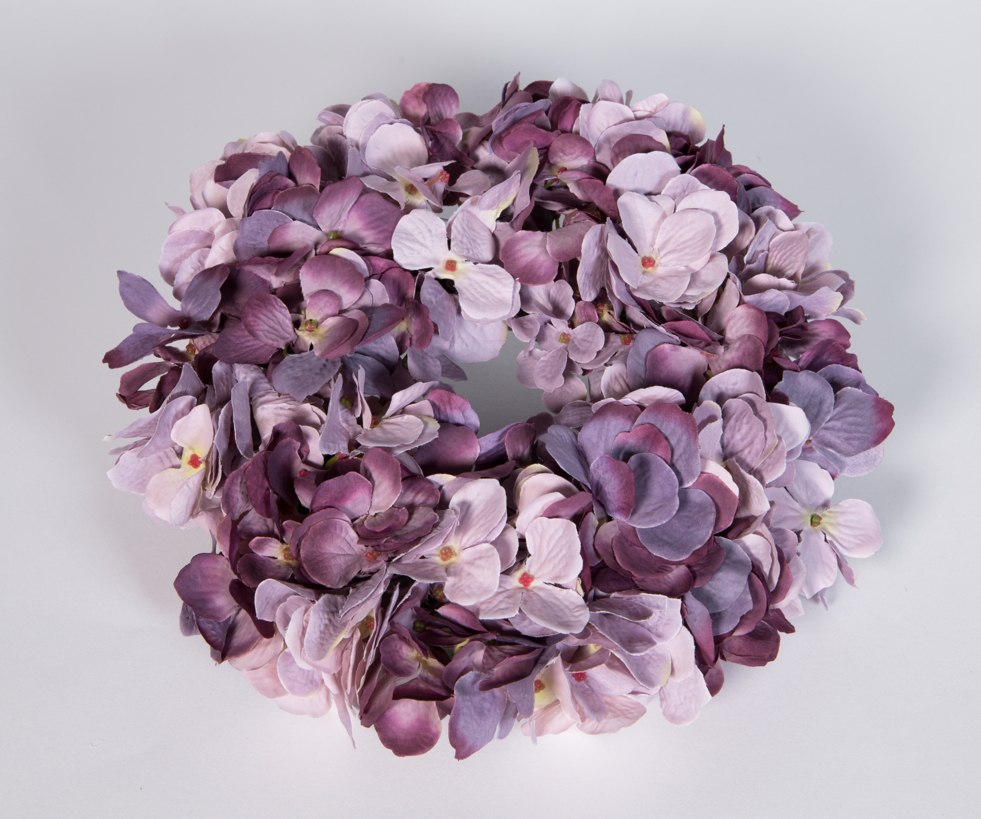 Hortensienkranz 32cm lila-mauve (pastell) JA Kranz künstlicher Hortensien künstliche