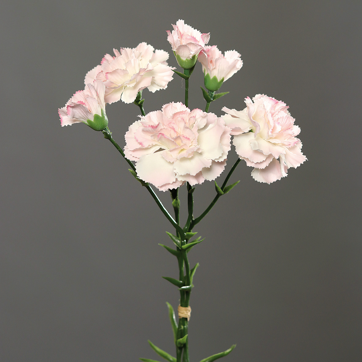 DP Kunstblumen 30cm Nelken 3 Nelkenbund mit Blumen Stielen rosa künstliche