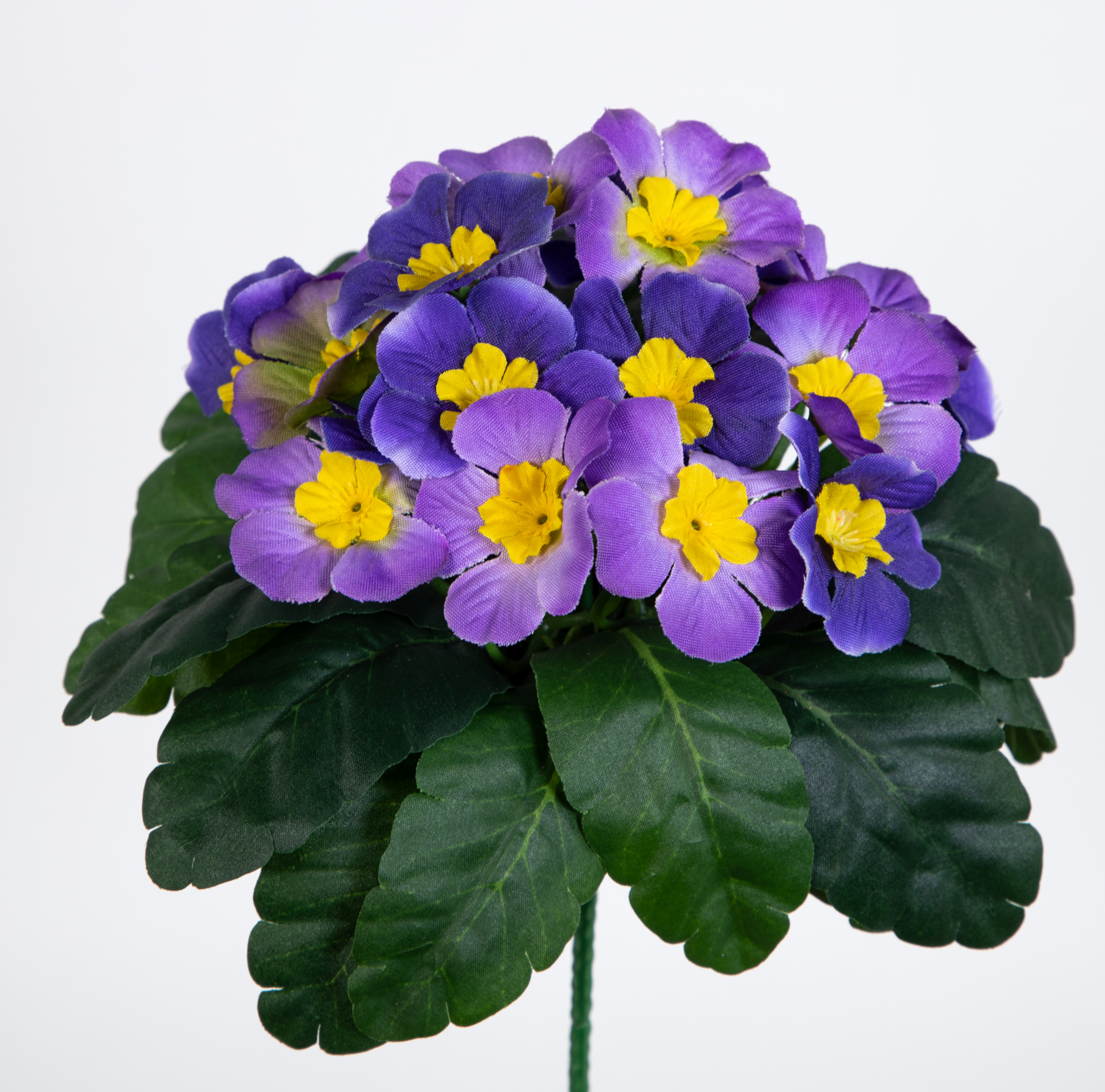 Kunstpflanzen Blumen mit helllila künstliche 20 Primelbusch Schlüsselblume Primel 24x22cm Blüten PM